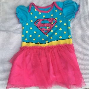 Infant Supergirl Dress Onesie 12-18 M